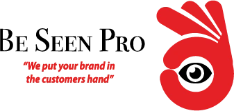 Be Seen Pro logo with red eye icon and brand tagline